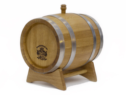 Бочка 30 л "Ставр. Бондарь" (сильный обжиг) воск без подставки