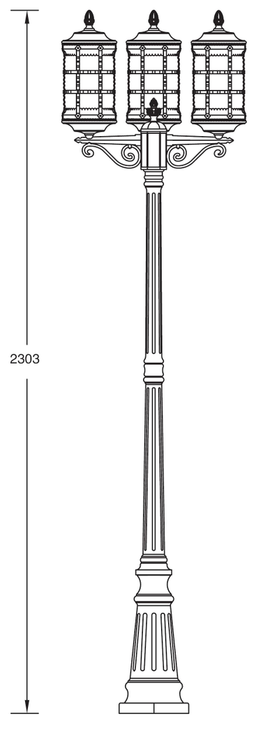 Парковые светильники BARSELONA BG3