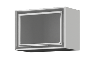 Олива ШВГС 500 шкаф верхний горизонтальный стекло