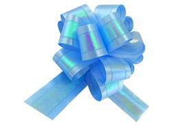 Бант-шар №5 перламутр, синий