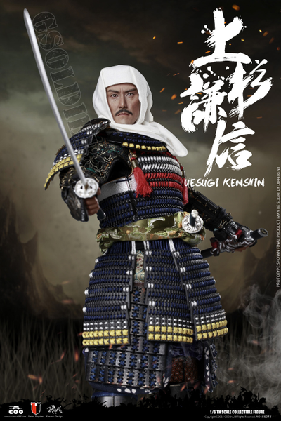 Уэсуги Кэнсин Коллекционная ФИГУРКА 1/6 scale UESUGI KENSHIN, THE DRAGON OF ECHIGO (SE043) COOMODEL