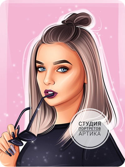 Портрет в Стиле Диджитал 1 Человек