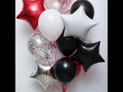 Шар (18''/46 см) Звезда, Белый