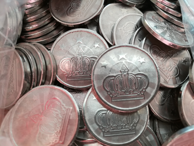 Жетоны для игровых аппаратов 24 мм.