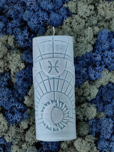 Свеча зодиакальная "Рыбы" стихия воды