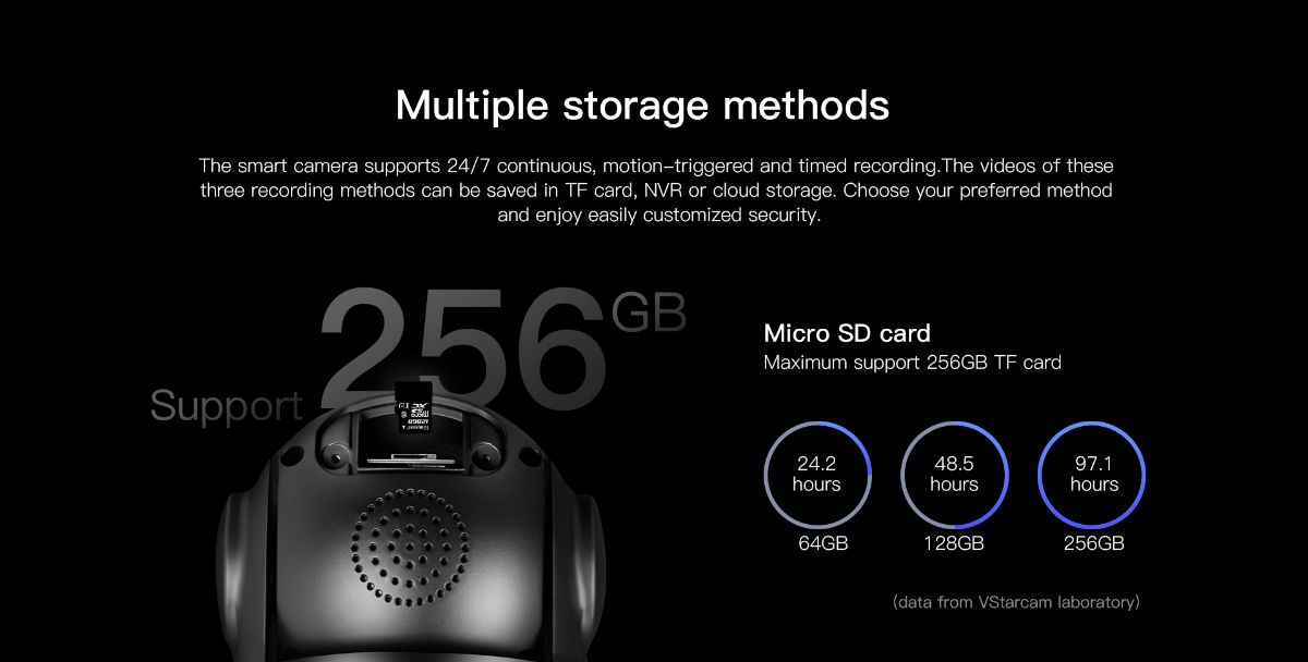 VStarcam C8866Q-х18 уличная поворотная WiFi/LAN видеокамера с DVR. Full  HD 4 Мп (zoom 18) до - 25 г