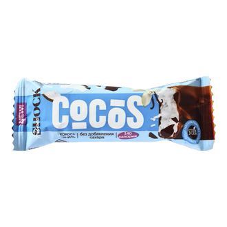 Батончик глазированный COCOS "Ваниль-кокос", 35г (FitnesShock)