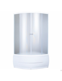Душевая ограждение с высоким поддоном, Aquapulse 9401A, матовая, 80x80x195 см.