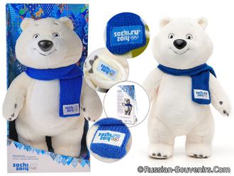 Мишка-талисман Олимпиады Сочи 2014 40 см (купить плюшевого Олимпийского медведя Sochi 2014)