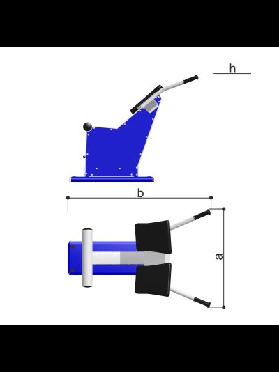 Уличный тренажер для спины наклонный Romana 207.04.05