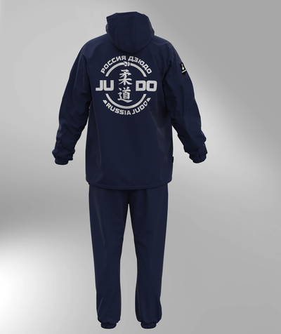 Ветрозащитный костюм дзюдо на молнии  BRAVEGARD  темно-синий