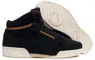 Кроссовки Reebok Classic Mid сине-бирюзовые зимние с мехом