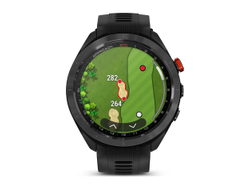 Умные часы Garmin Approach S70 - 47 мм черно-красный керамический безель с черным силиконовым ремешком (010-02746-02)