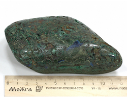 Малахит, азурит в породе, Россия, Кемеровская область (117*70*44 мм, 598 г) №29476