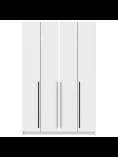 Брандо 67.13 (h2380) (4-х дв.) шкаф для одежды (ЛДСП белый / ЛДСП белый)