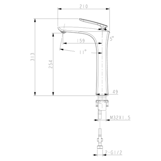 Смеситель для раковины Bellario LM6809C