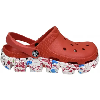 CROCS DUET SPORT CLOG MOTION КРАСНЫЕ С БЕЛЫМ