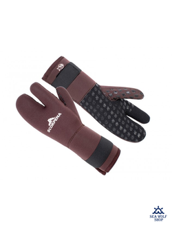 Рукавицы неопреновые 8мм Scorpena D, 3х-палые н/н застежка, р.M