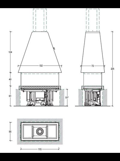 Piazzetta M360 R островная