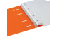 Тетрадь на кольцах А5 (160х215 мм), 120 л., пластиковая обложка, клетка, BRAUBERG, "Оранжевый", 403256