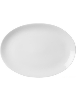 Блюдо овальное без борта WHITE 35,5 Х 26 СМ, H 3,2 СМ