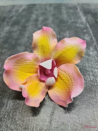 Сахарный цветок &quot;Орхидея расписная&quot; для сборки