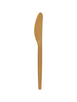 Нож 168мм, коричневый, древесное волокно 50 штук в упаковке (4027)