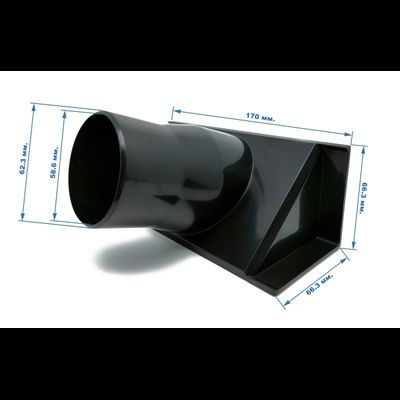 Патрубок пылеотвода для параллельного упора