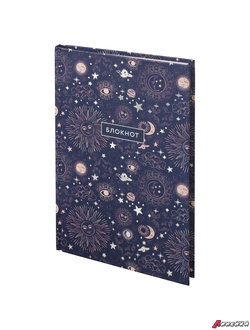 Блокнот (135×206 мм) А5 STAFF, 80 л., твердый, тиснение фольгой асс-ти. 111612