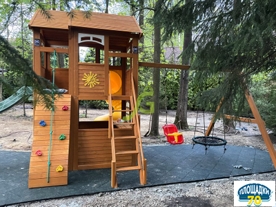 Детская площадка IgraGrad Клубный домик 2 с трубой