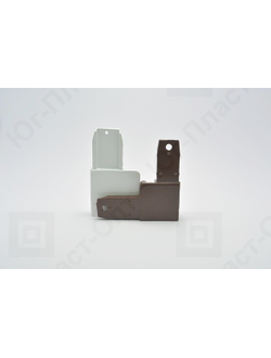 Уголок москитной сетки большой коричневый/белый