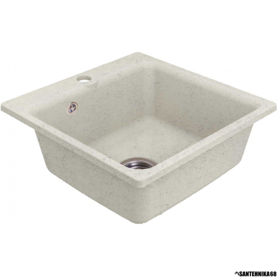 Мойка композитная GRANFEST SMART GF-SM 430 (432*432) бежевый белый песочный