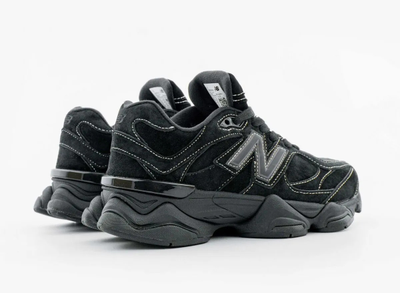 New Balance 9060  White Stitching Triple Black