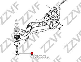 Развальный болт продольного рычага Ниссан Кашкай J10
