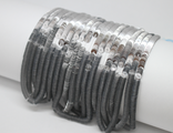 Французские пайетки Metallic Silver 4 мм (нить ок. 1000 шт)