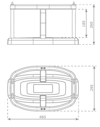 Сиденье люлька для качелей KBT Pure красное артикул 149.010.009.001