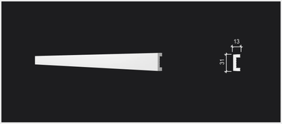 Молдинг Decor Dizain DD626, дюрополимерный, влагостойкий, под покраску, длина 2 м