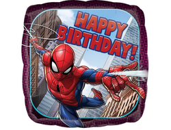 Подушка Человек паук с надписью (Размер 43 см)