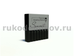 полимерная глина "Сонет" черный, брус 56 гр.