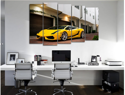 Модульная картина "Ламборджини галардо"