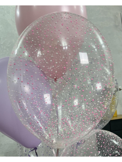 Коробка-сюрприз белая с 7 шариками внутри