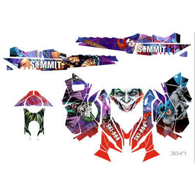 Наклейки на снегоход SKI DOO summit T3 2013 2014 2015 JOKER #3047-T3