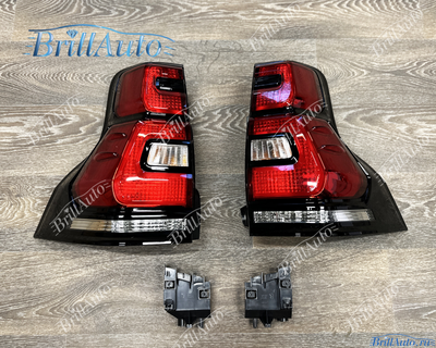 Стопы Toyota Land Cruiser Prado 150 2018+ красные светодиодные