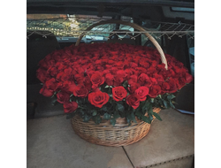Букеты для особого случая - Корзина из 301 розы