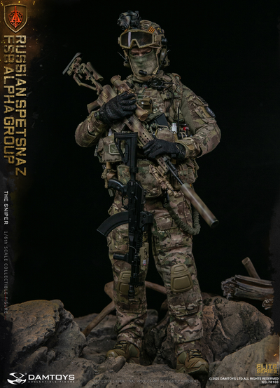 Снайпер спецназа "Альфа"  - Коллекционная ФИГУРКА 1/6 scale RUSSIAN SPETSNAZ FSB ALPHA GROUP SNIPER (78100) - DAMTOYS