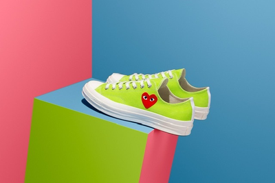 Женские салатовые Кеды Converse Comme des Garcons низкие 168302c