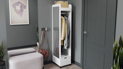 Вешалка комбинированная Лайт Белый глянец