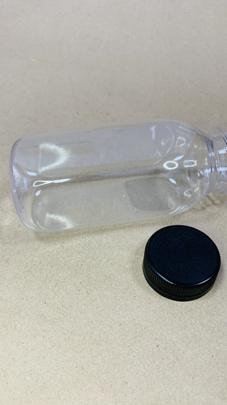 пэт, квадратная, бутылка, бутылочка, купить, под, детокс, очищение, опт, розница, черные крышки