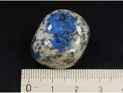 Азурит в альбите, "Пакистанская яшма К2", галтовка, Пакистан (22*22*20 мм, 19 г) №27388