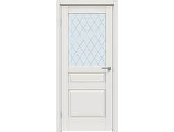 Дверь со стеклом Triadoors 633 белая матовая